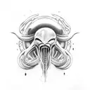 xenomorph tattoo design idea