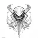 xenomorph tattoo design idea