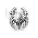 xenomorph tattoo design idea