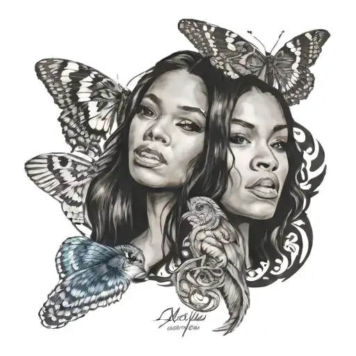 Akaiya, Ahulani, Aaliyah, Arianna tattoo design idea