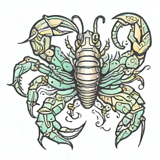 crawfish tattoo design idea