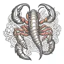 crawfish tattoo design idea