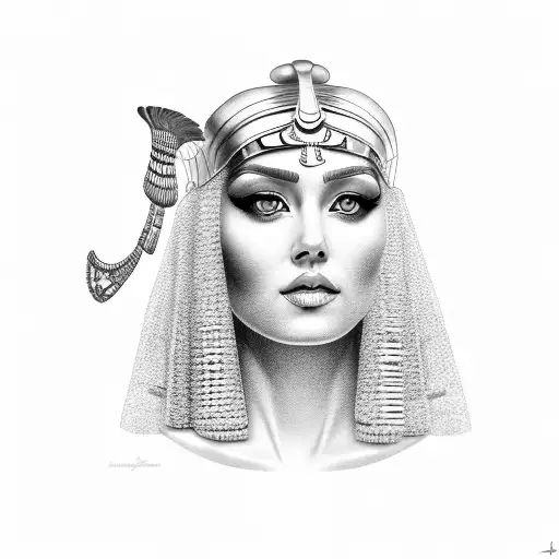 Cleopatra tattoo design idea