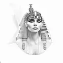 Cleopatra tattoo design idea