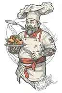chef tattoo design idea