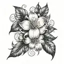 Jasmine tattoo design idea