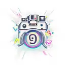 90s themed  tattoo design idea