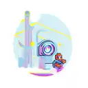 90s themed  tattoo design idea