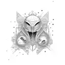 fase lunar tattoo design idea