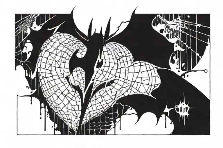 Batman The dark knight logo  tattoo design idea
