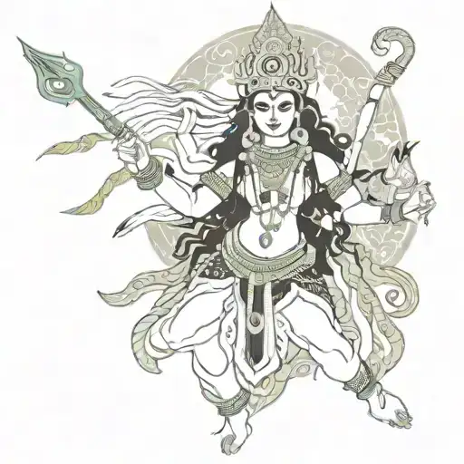 kali goddess tattoo design idea