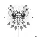 Warrior ladybug with garden shears  tattoo design idea