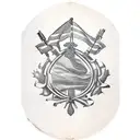 13 colonies flag with a musket and AR-15 behind it tattoo design idea