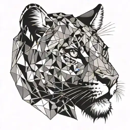 Puma face tattoo tattoo design idea
