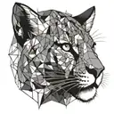 Puma face tattoo tattoo design idea