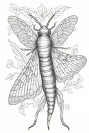 Death hawk moth tattoo design idea