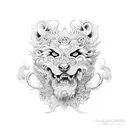 Foo Dog tattoo design idea