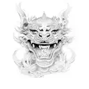 Foo Dog tattoo design idea