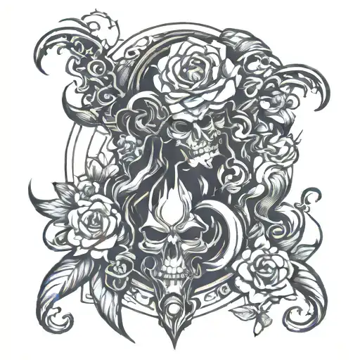 daquan jones sketch tattoo design idea
