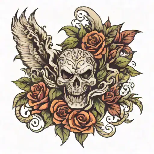 I want a piece on my forearms that shows the struggle one has gone through,however things turned out well. Even though,  tattoo design idea