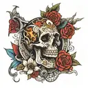 I want a piece on my forearms that shows the struggle one has gone through,however things turned out well. Even though,  tattoo design idea