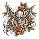 I want a piece on my forearms that shows the struggle one has gone through,however things turned out well. Even though,  tattoo design idea