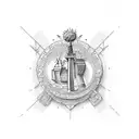 stamp of Amsterdam tattoo design idea