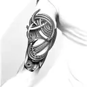 Biomechanical Arm tattoo design idea