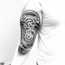 Biomechanical Arm tattoo design idea