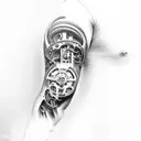 Biomechanical Arm tattoo design idea