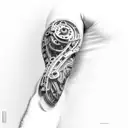 Biomechanical Arm tattoo design idea