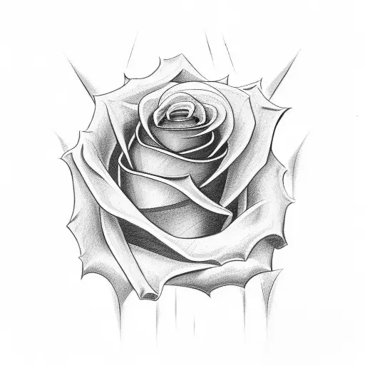 Rose cross sky cloud jesus tattoo design idea