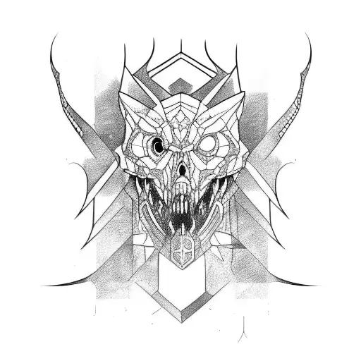 dishonored pattern tattoo design idea