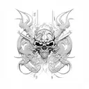 dishonored pattern tattoo design idea