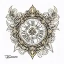 5 september 2009 in roman numerals tattoo design idea