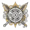 5 september 2009 in roman numerals tattoo design idea