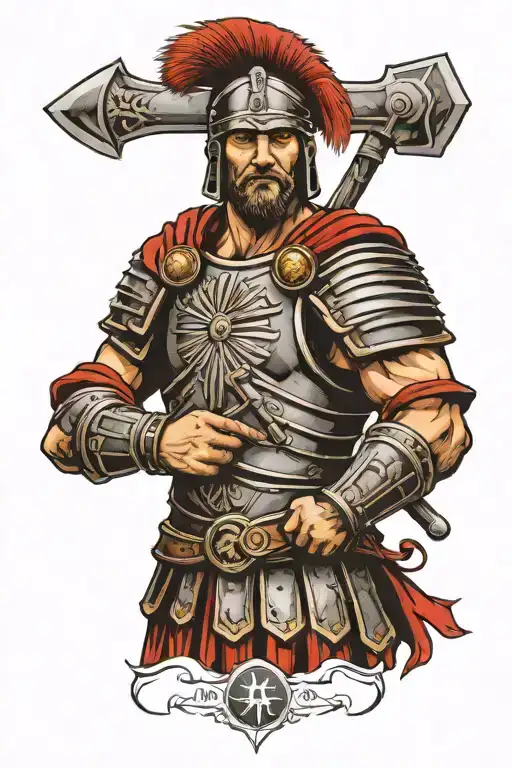 Roman Centurion, Roman Numerals tattoo design idea