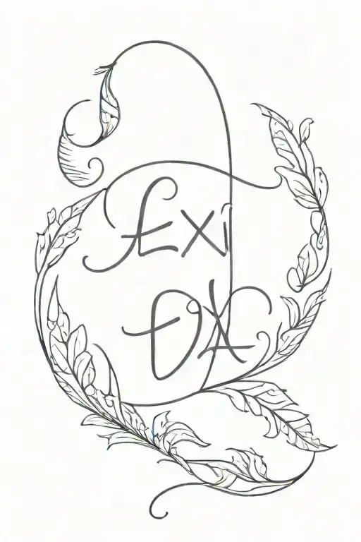 Name "Lexi" tattoo design idea