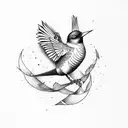 birds freedom tattoo design idea