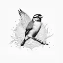 birds freedom tattoo design idea