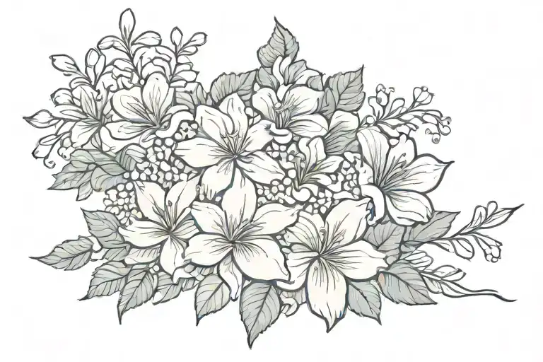 memorial for my grandma name betty raisibe tattoo design idea