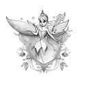 tinker bell tattoo design idea