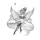 tinker bell tattoo design idea