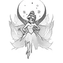 tinker bell tattoo design idea
