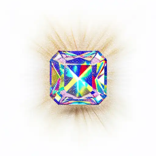 Diamond tattoo design idea