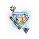 Diamond tattoo design idea