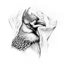 Odin with his ravens tattoo design idea