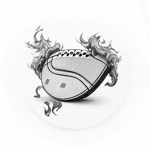 Poker cards forming a football stadium with smoke and drinks in the background tattoo design idea