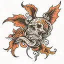 do not go gentle in to that good night   tattoo design idea