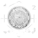 coin flip tattoo design idea